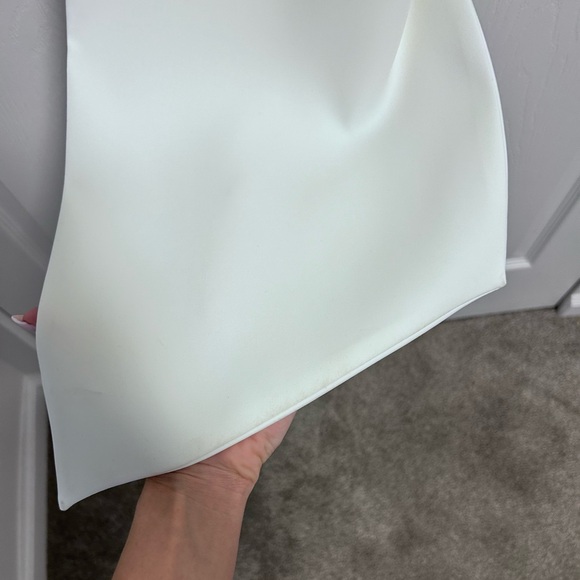 MEREDITH Strapless Bow Mini Dress - White - Picture 10 of 16